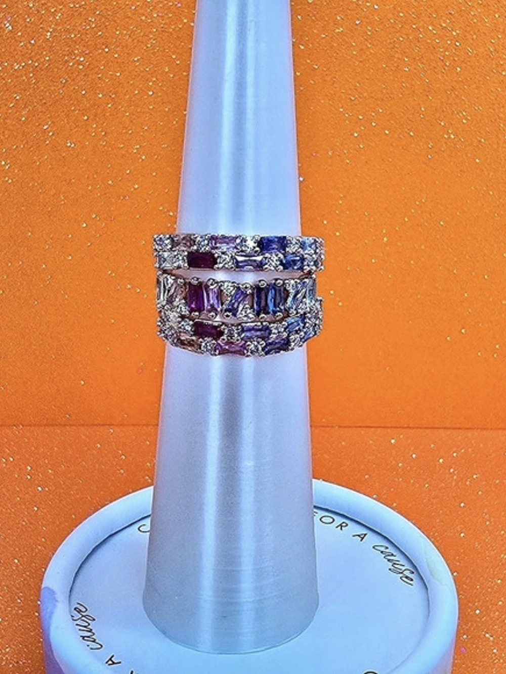 Bomb Party Good Things are Coming RRB7148 Rose Gold-Tone Cubic Zirconia Ring Set